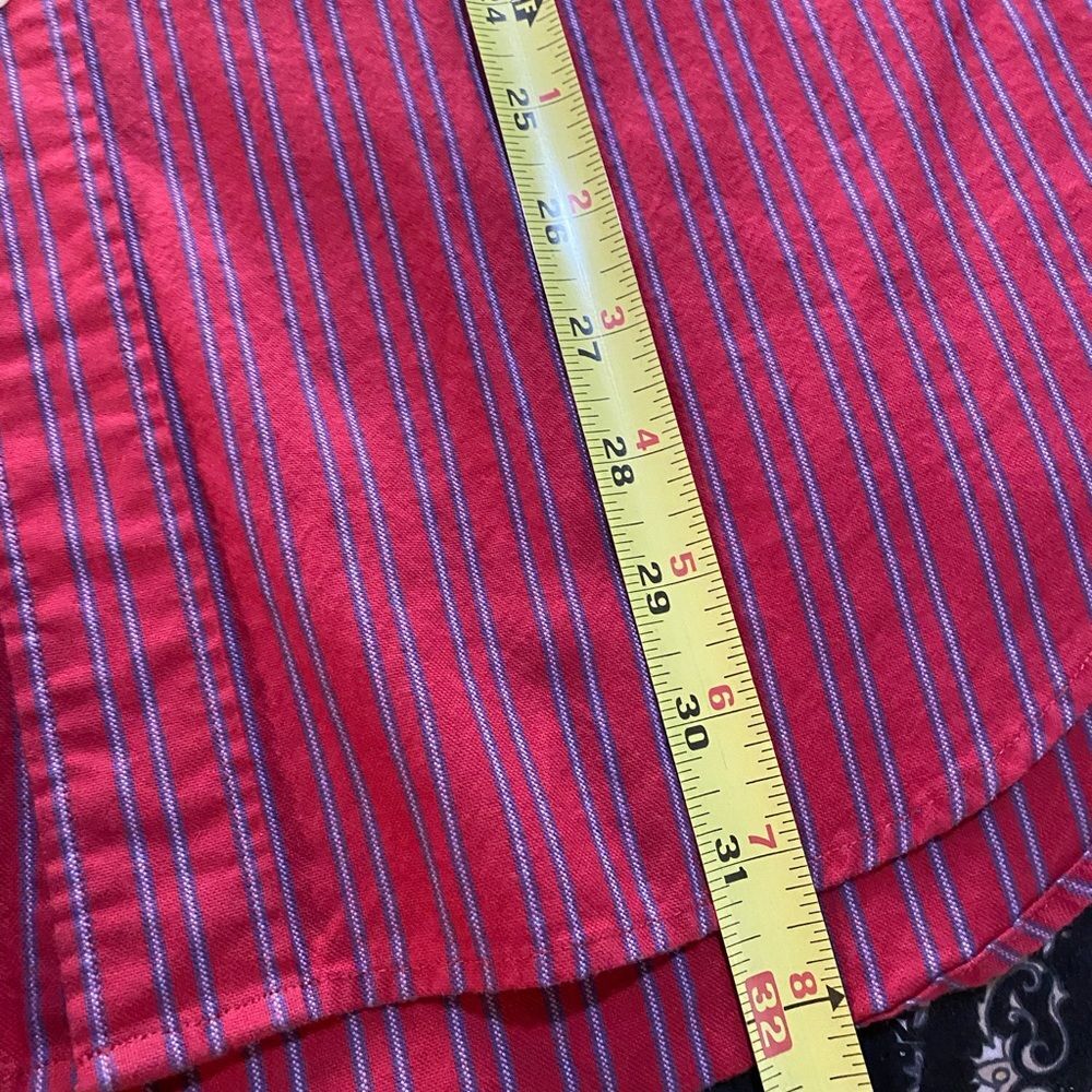 Austin Reed L Men's Button Down Long Sleeve Colorful Stripe Casual Vibrant UB-14 - Picture 7 of 9